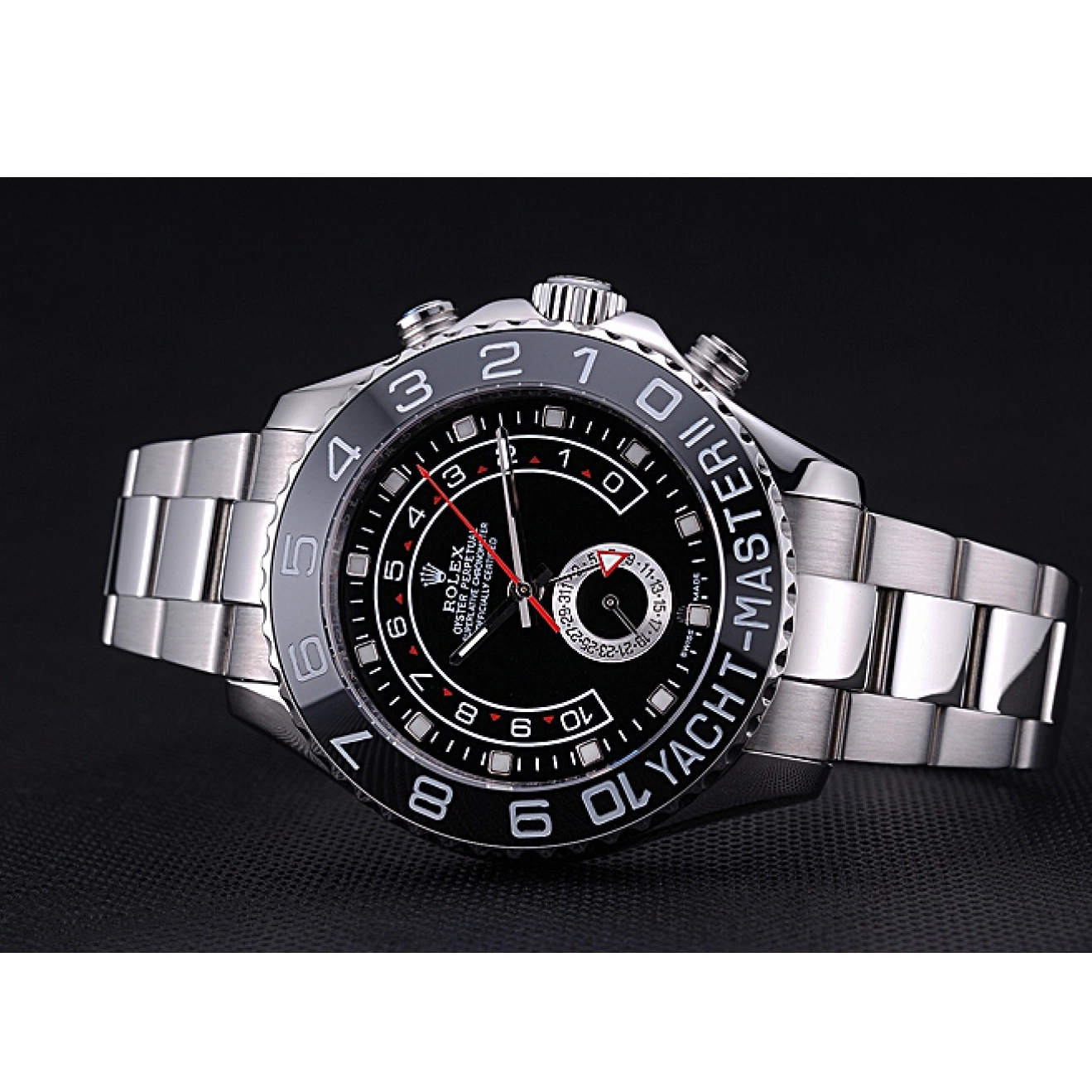 Rolex aaa copy Black 622541 - II Bracelet Rolex Steel Yacht Master Dial Stainless 0501